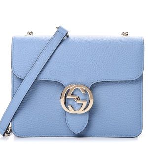 Gucci Calfskin Small Interlocking G Shoulder Bag